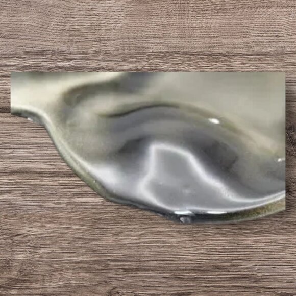 MCM Vintage Serving Tray Ceramic Pottery 4-Section Dip Stand Black Gray - Picture 8 of 8